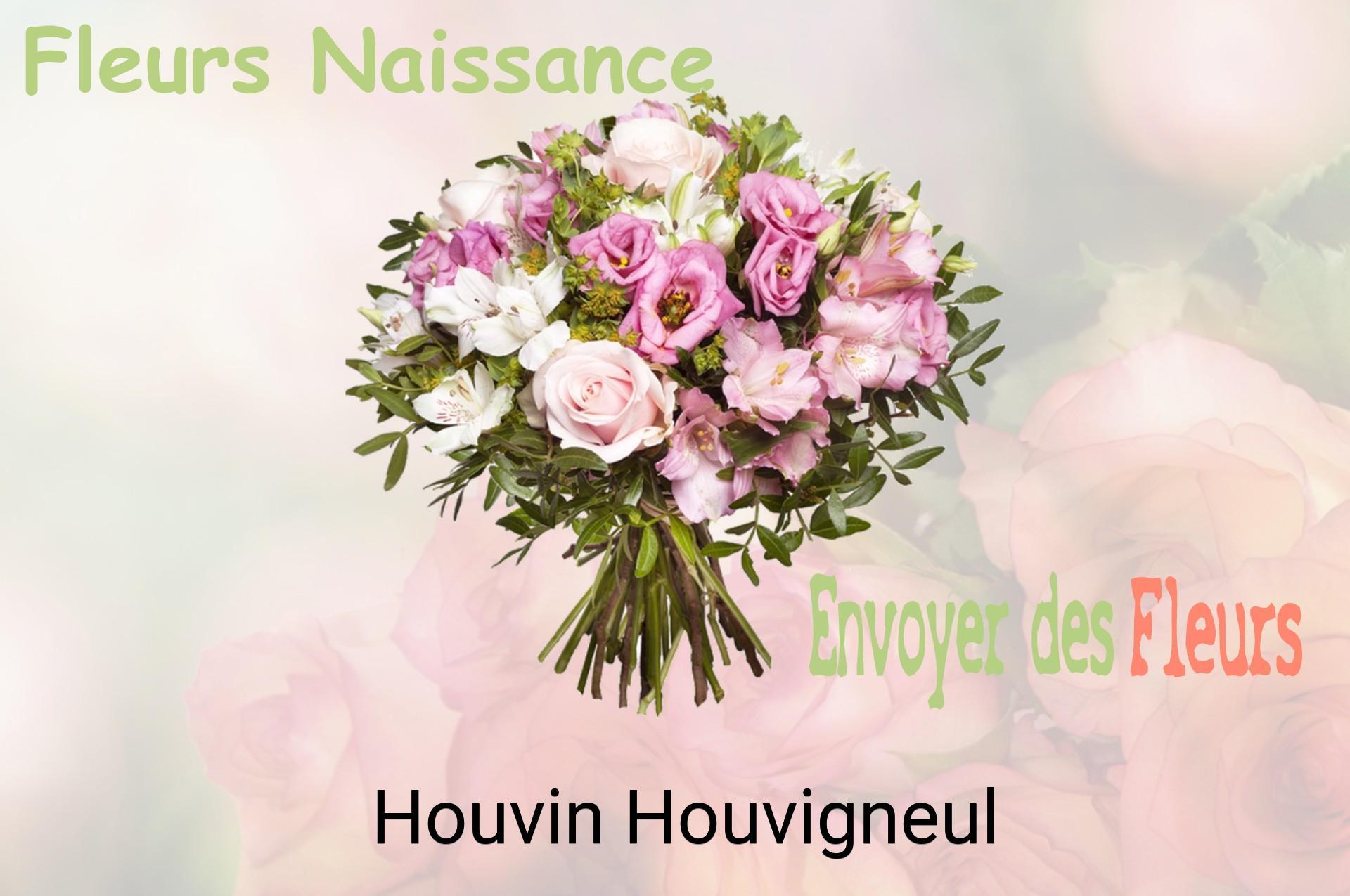 Bouquet de fleurs de naissance livré à Houvin-Houvigneul